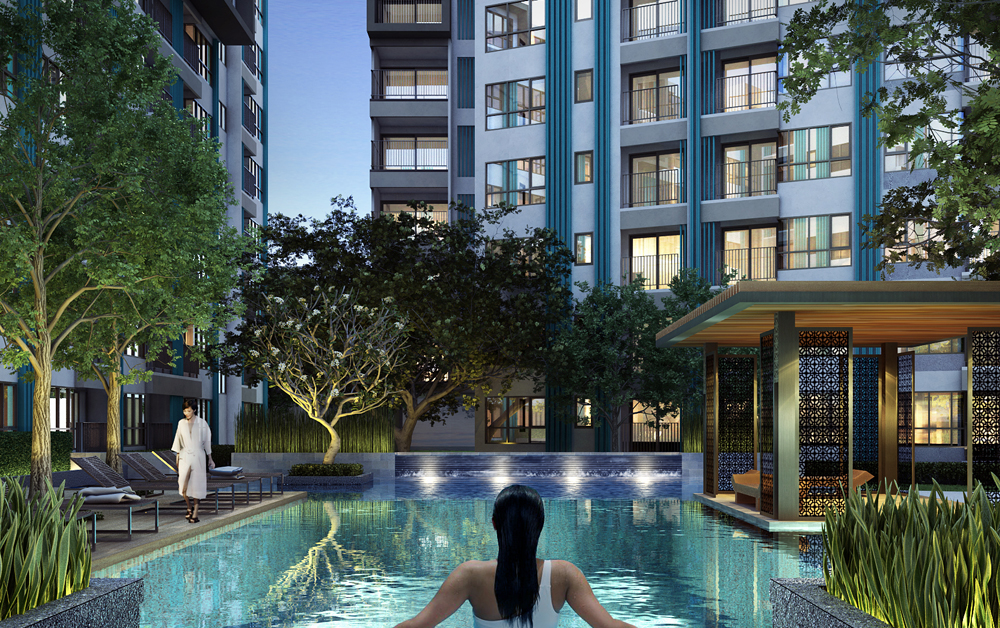 Centrio Condominium Phuket, Facilities, Salt Chlorinated Swimming Pool