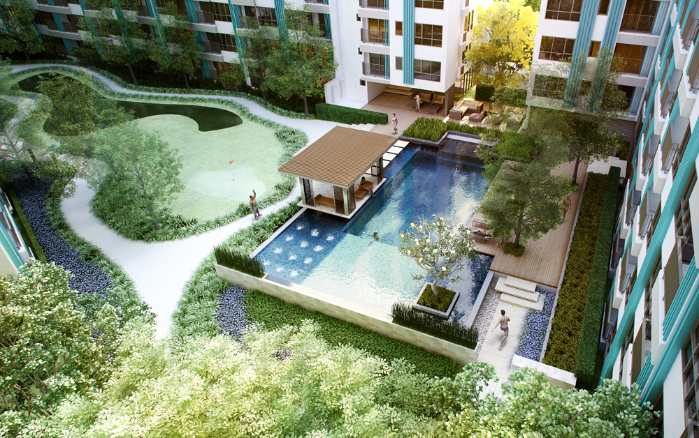 Centrio Condominium Phuket, Project Overview, Salt Chlorinated Swimming Pool