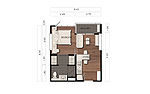 One Bedroom - (A1C)-31.45 SQ.M.